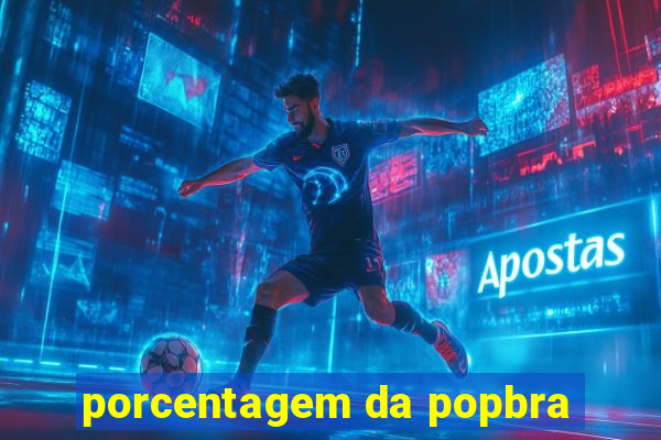 porcentagem da popbra