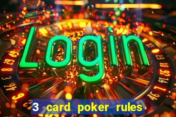 3 card poker rules in casino