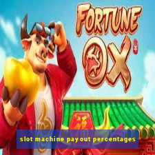 slot machine payout percentages