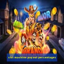 slot machine payout percentages