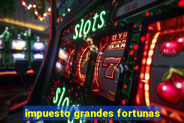 impuesto grandes fortunas