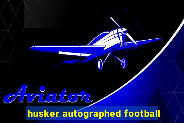 husker autographed football