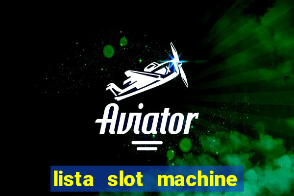 lista slot machine da bar