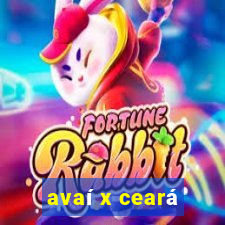 avaí x ceará