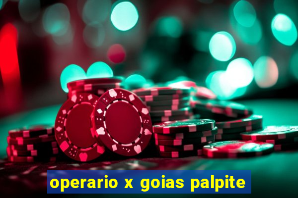 operario x goias palpite