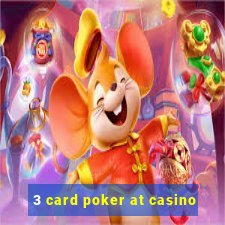 3 card poker at casino