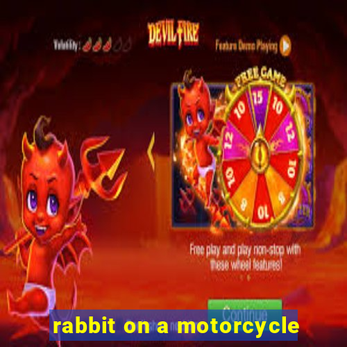 rabbit on a motorcycle