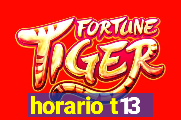 horario t13