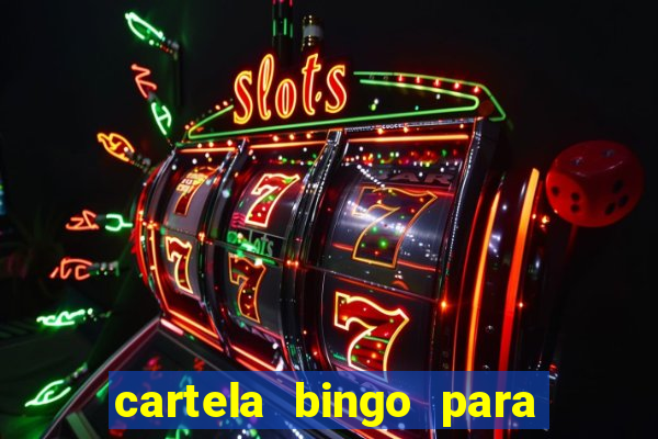 cartela bingo para cha de cozinha imprimir gratis