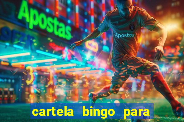 cartela bingo para cha de cozinha imprimir gratis