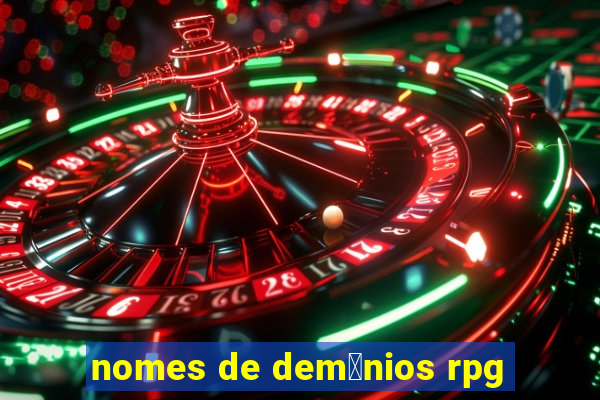 nomes de dem么nios rpg