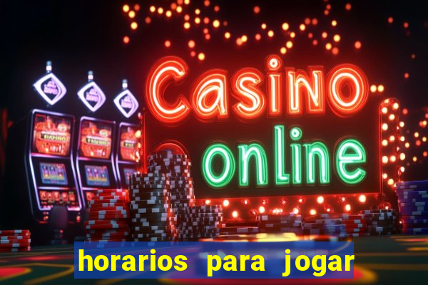 horarios para jogar fortune mouse