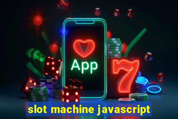 slot machine javascript