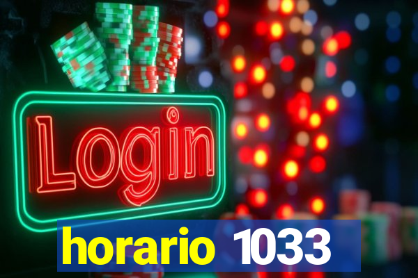 horario 1033