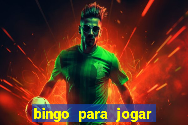 bingo para jogar com os amigos