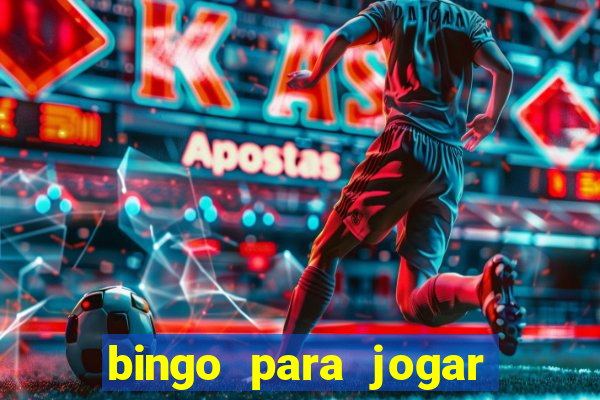 bingo para jogar com os amigos