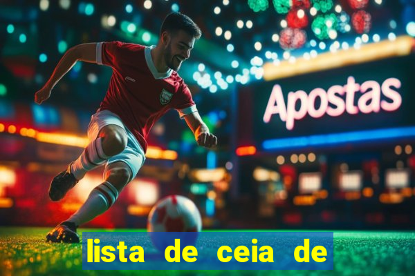 lista de ceia de natal para 20 pessoas