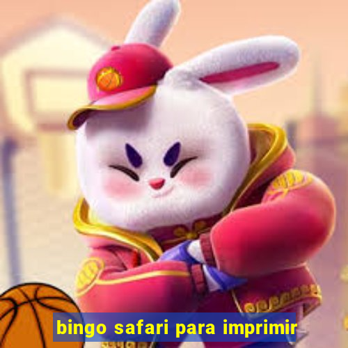 bingo safari para imprimir