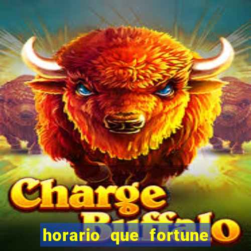 horario que fortune tiger paga