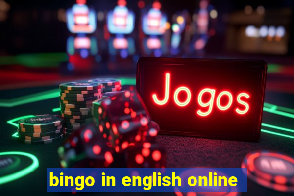 bingo in english online