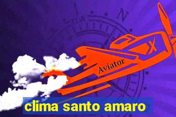 clima santo amaro