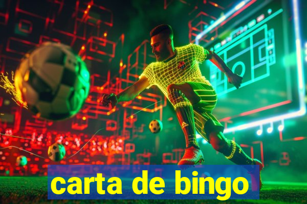 carta de bingo