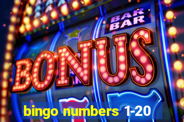 bingo numbers 1-20