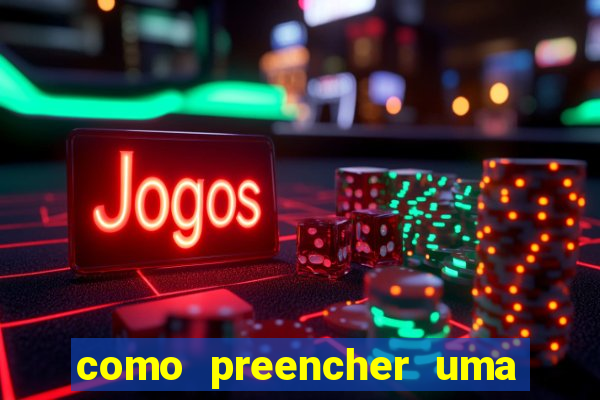 como preencher uma cartela de bingo