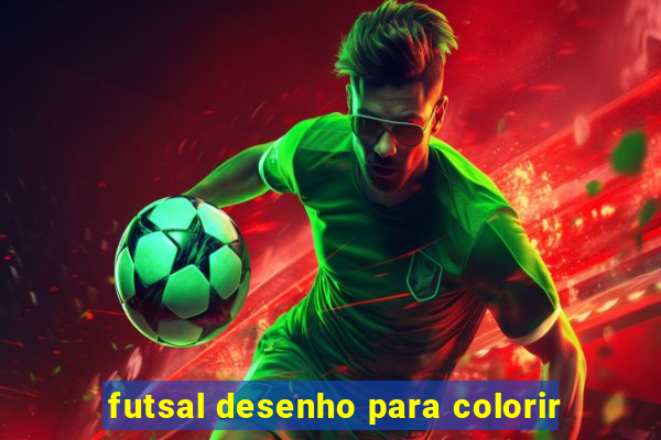 futsal desenho para colorir