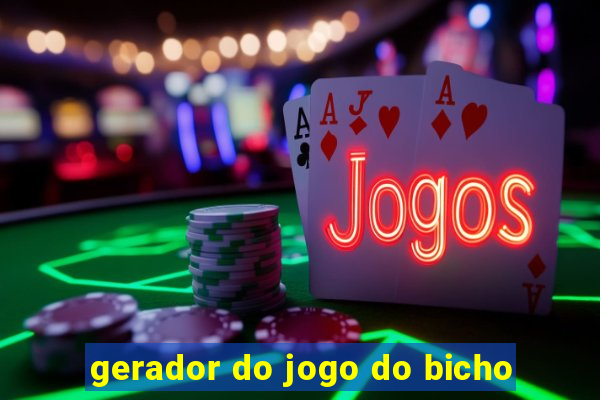 gerador do jogo do bicho