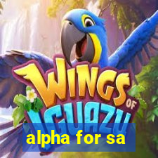 alpha for sa