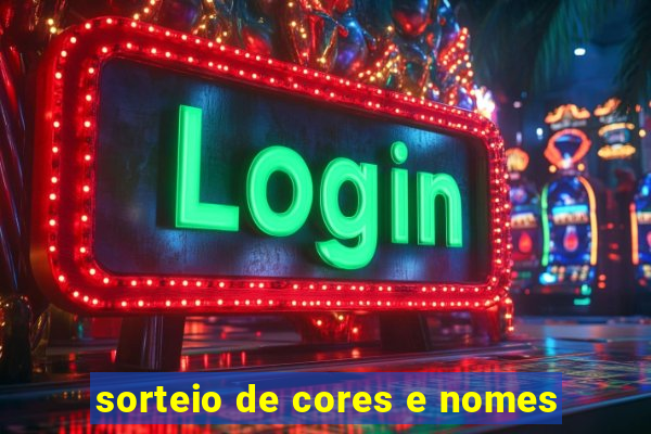 sorteio de cores e nomes