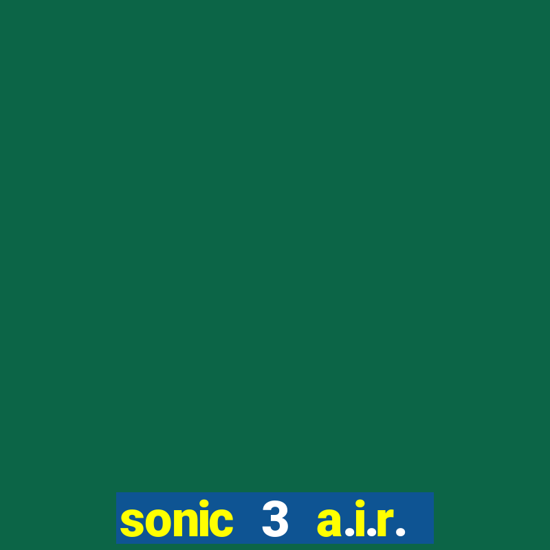 sonic 3 a.i.r. extra slot silver