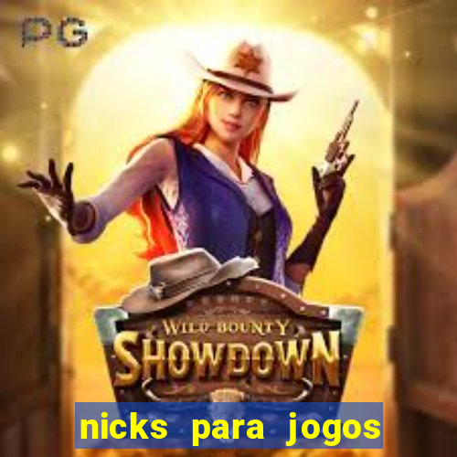 nicks para jogos de tiro