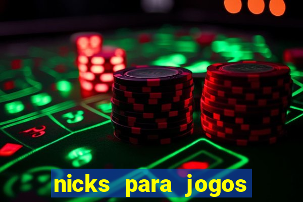 nicks para jogos de tiro