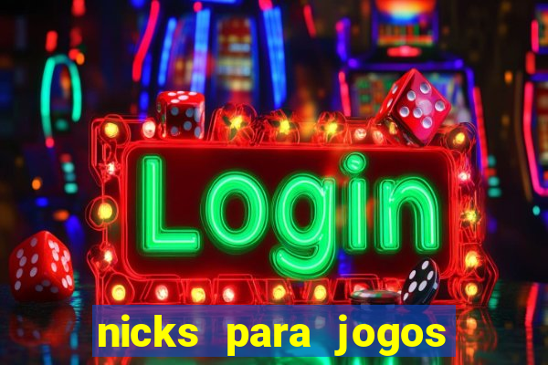 nicks para jogos de tiro