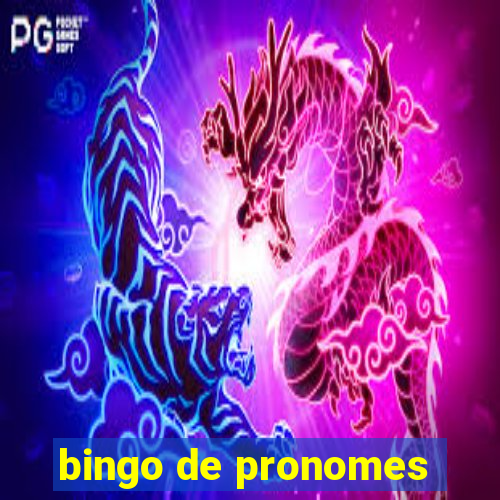 bingo de pronomes