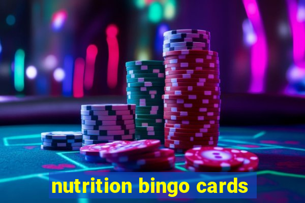 nutrition bingo cards