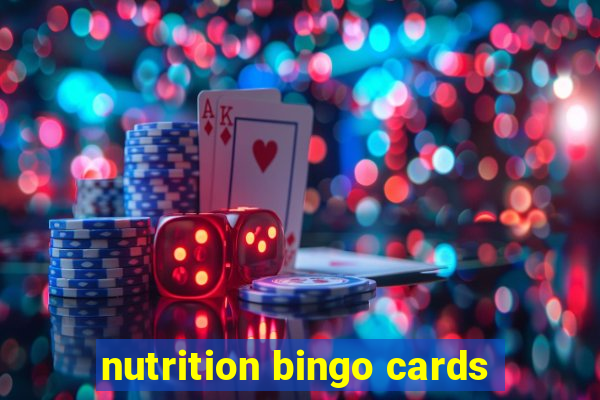 nutrition bingo cards