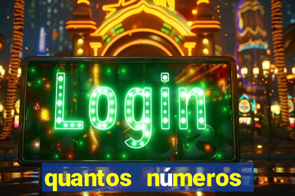 quantos números tem numa cartela de bingo