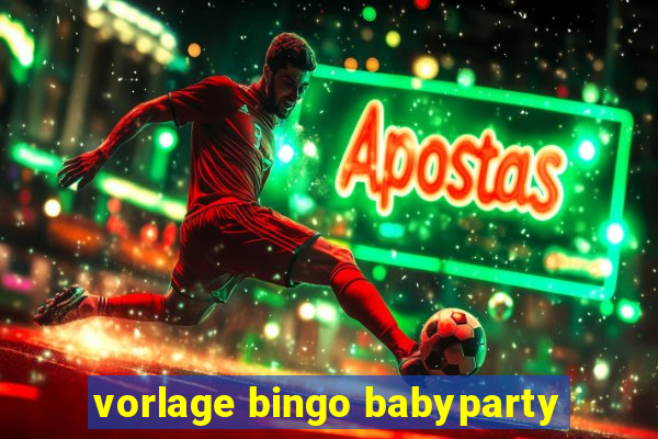 vorlage bingo babyparty