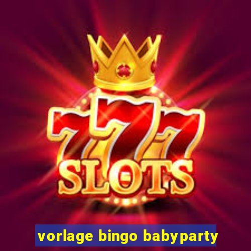 vorlage bingo babyparty