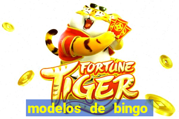 modelos de bingo para imprimir