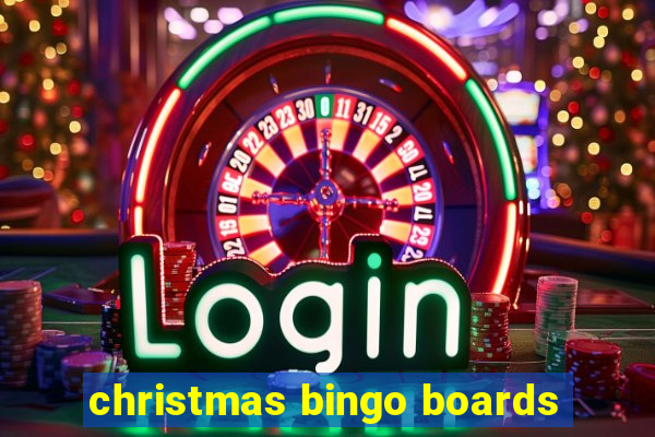 christmas bingo boards