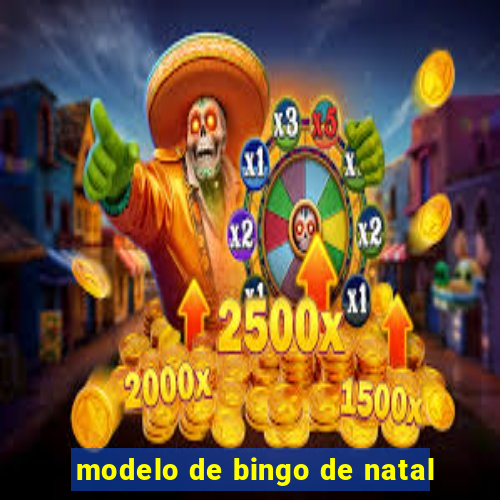 modelo de bingo de natal