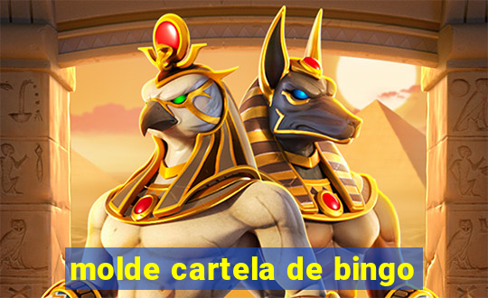 molde cartela de bingo