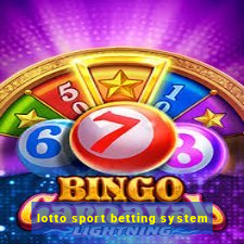 lotto sport betting system