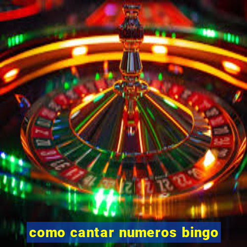 como cantar numeros bingo