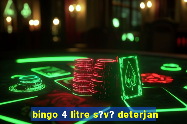 bingo 4 litre s?v? deterjan