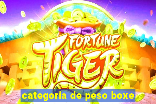 categoria de peso boxe